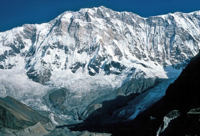 Annapurna I, the mountain where Pemba survived an avalanche; photo courtesy of Wolfgang Beyer