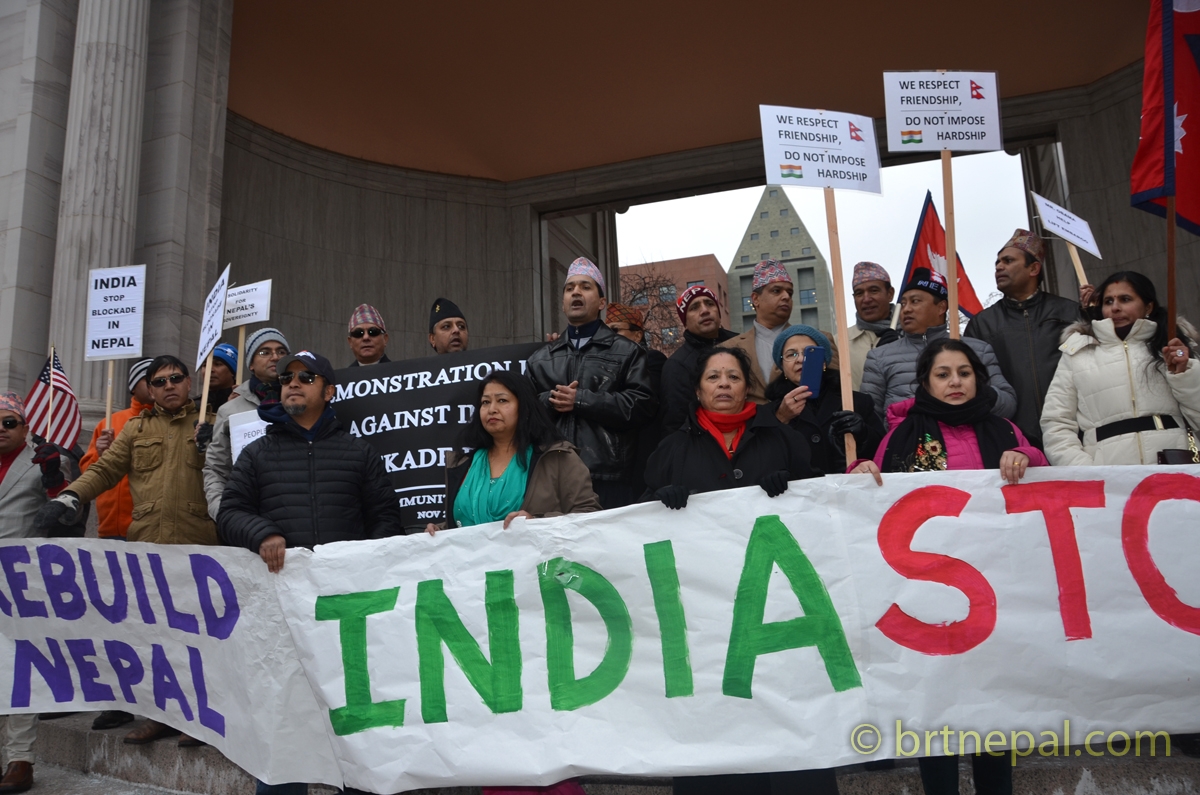 भारतीय नाकाबन्दी विरुद्ध प्रदर्शन कोलोराडोमा सम्पन्न 